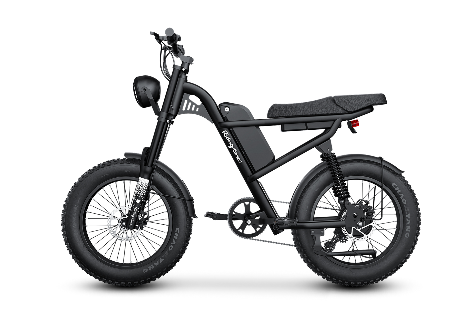【FINALSALE】SINGLE RIDERS(mens)-Black- Z8 Moped Style Electric Bike – 1500W Fat Tire E-Bike | Ridingtimes