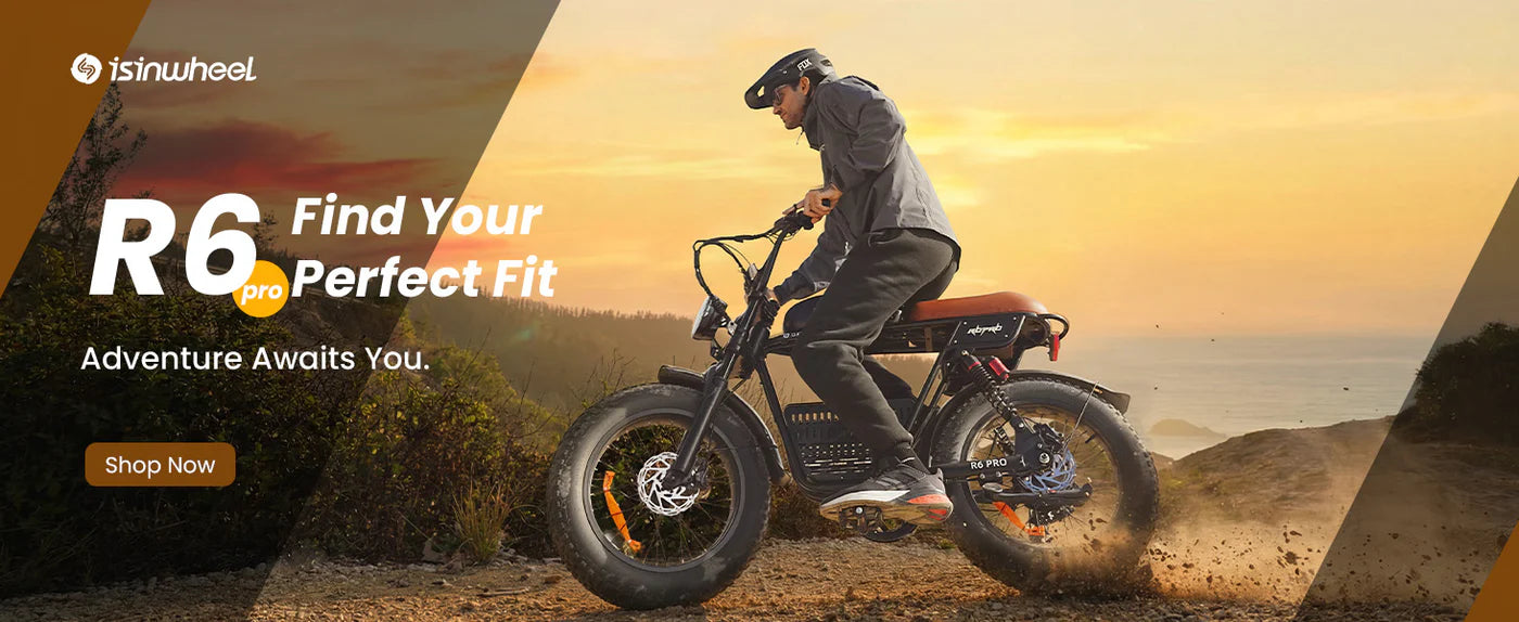 isinwheel R6 Pro Electric Bike – 1500W Motor, 168 KM Range & 54 KM