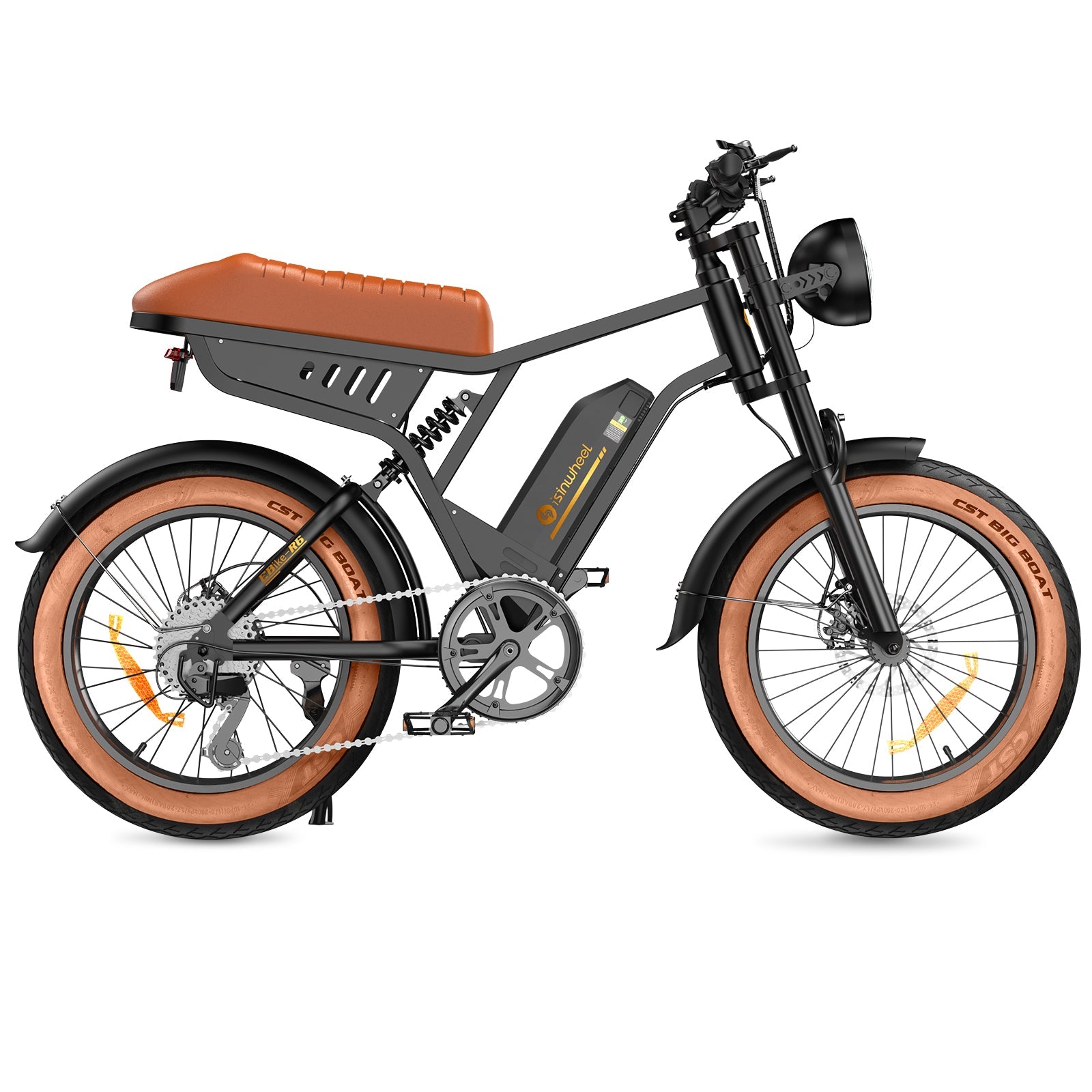 isinwheel R6 Retro Electric Bike - ECOGO