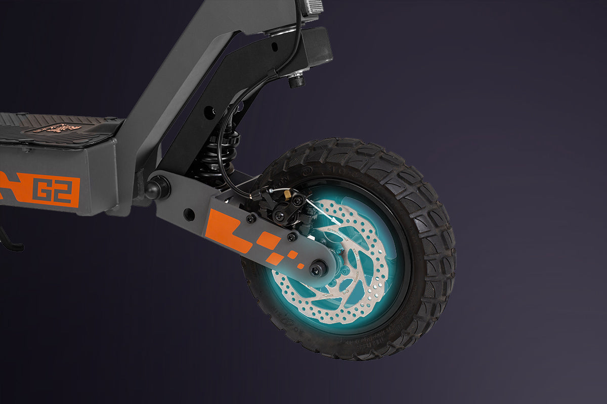 Front and Rear Dual Disc Brakes, Safety First
