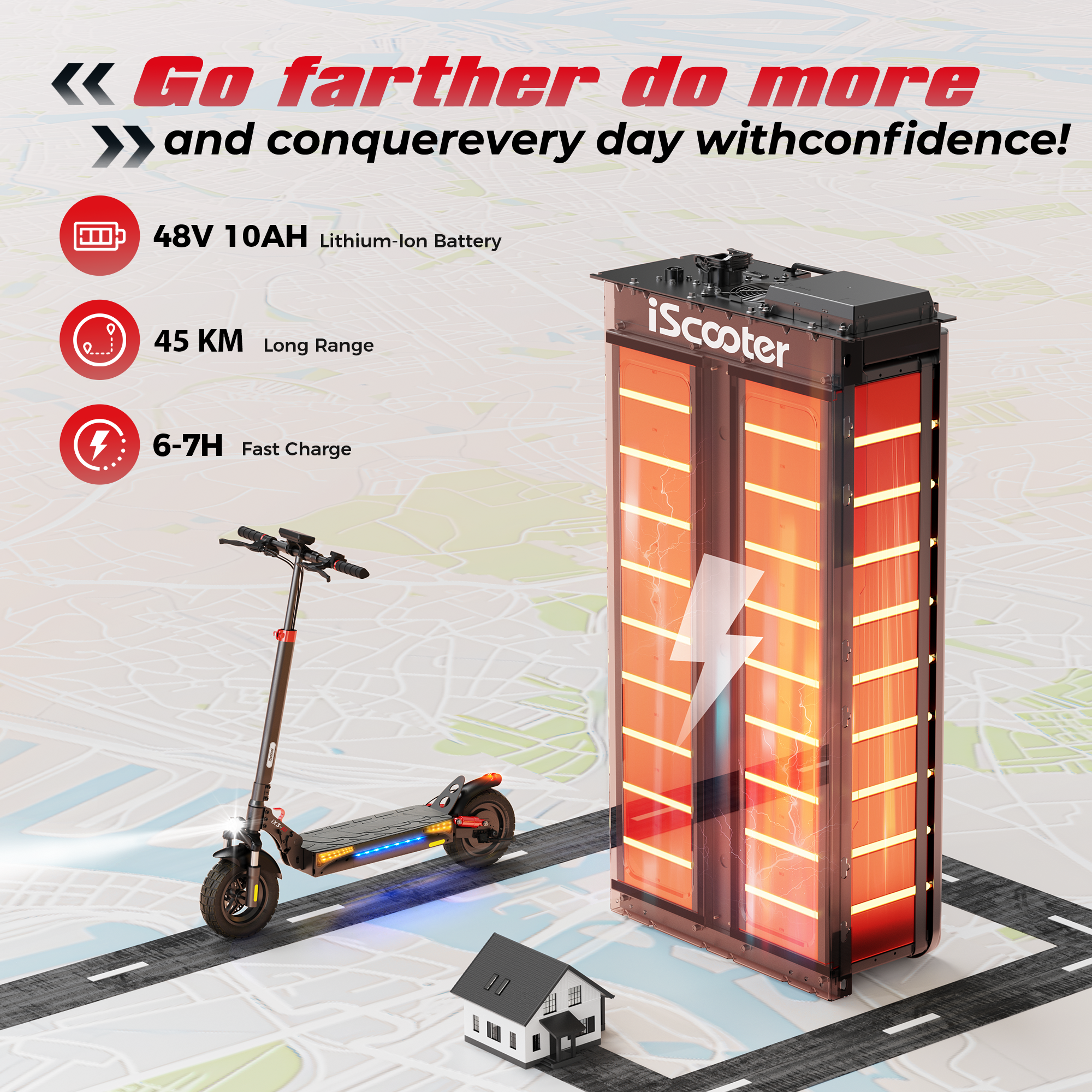 iScooter iX3 800W Off Road Electric Scooter - ECOGO